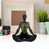 Статуэтка для йоги из смолы, фигурка дзен-йоги, украшение для домашнего рабочего стола, украшение для комнаты для медитации, комната для занятий йогой, подарок любителям йоги