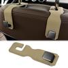Headrest Hook Car Hook 1 Set 25kg Load Capacity Car Storage Seat Hook Cargo Hook Car Accessories Convenient Goods (Beige)