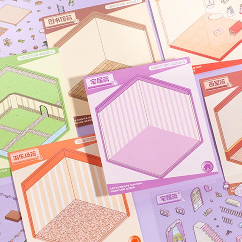 18 шт. 3D визуальная укладка наклеек Capybara наклейка для блокнота новая пейзажная наклейка книга детский подарок