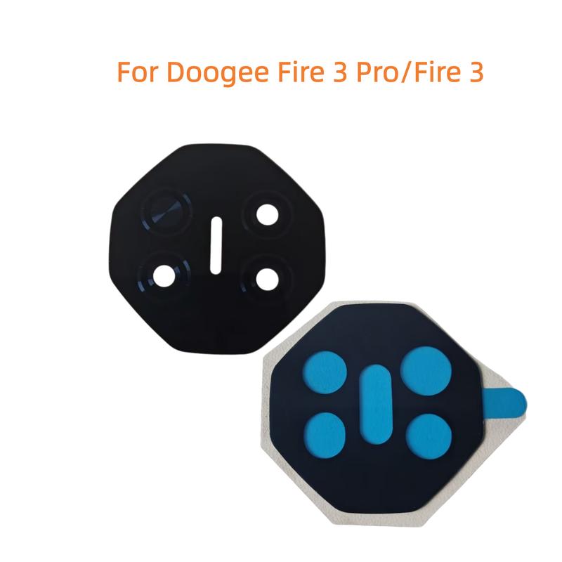 Original For Doogee FIRE 3 Pro Fire 3 Ultra Fire 3 Max Phone Back Camera Lens Glass Cover Repair Parts with Adheisive Tapes