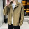 Tooling Jacket Men's Spring and Autumn Lapel Loose Fashion Trend Handsome Large Size Trendy Casual Jacket