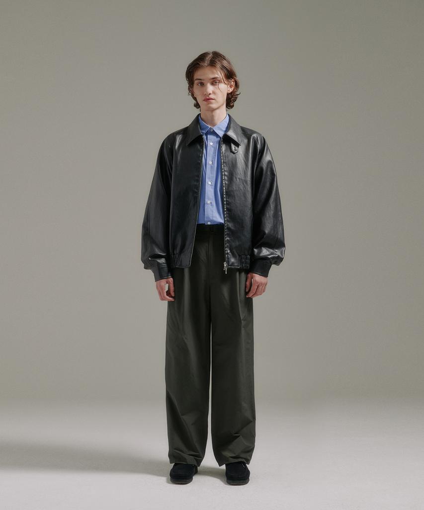 BLANKROOM Made Belted Pants_Dark Green