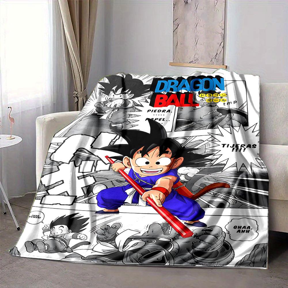 1PC Dragon Ball Blanket, Throw For Sofa, Bed, Travel, Camping, Livingroom,
