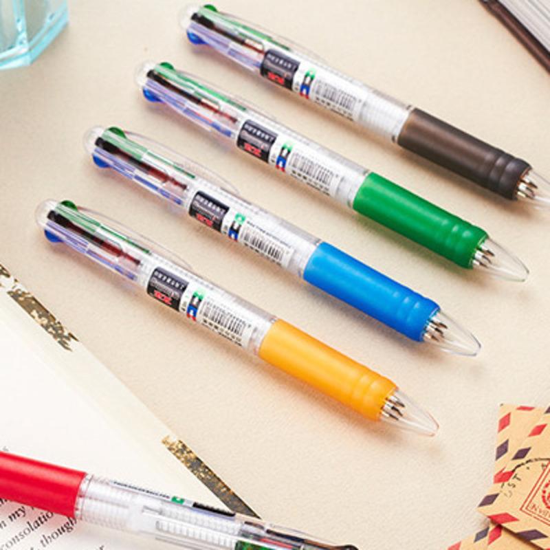 Cute Kawaii Ballpoint Pen For School Office Supplies Creative Stationery Lytwtw's High Quality Novelty Colorful 4 Colors Pretty