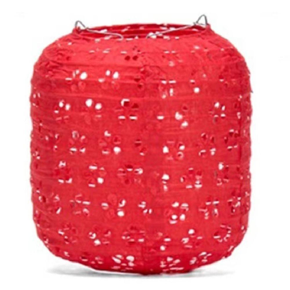 Cylindrical Hanging Lampion Colored Hollow Lantern Festival Lantern Paper Lantern Mid-autumn