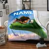 Customizable The Good Dinosaur1 Throw Blanket – Personalized Name, All-Season Cozy Snug Blanket, Machine Washable, Personalized Blanket