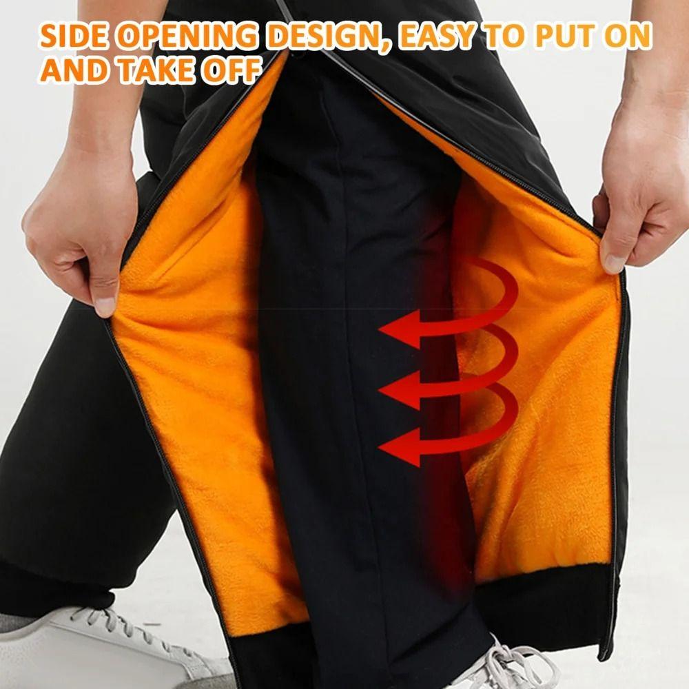 Reflective Zipper Thermal Kneecap Fleece-lined Motorcycle Leg Warmer Hiking