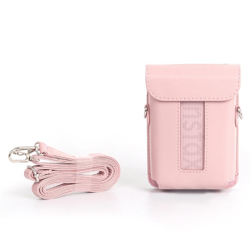 Protective Case For Mini Link 3 Smartphone Printer, PU Leather Shoulder Bag With Soft Lining Secure Storage Bag