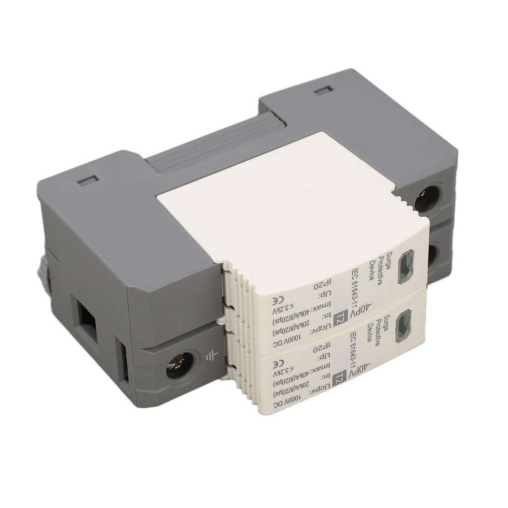 Устройство защиты от перенапряжения 1000 В постоянного тока 20‑40KA 2P ПК Фотоэлектрический разрядник для защиты от фотоэлектрического напряжения