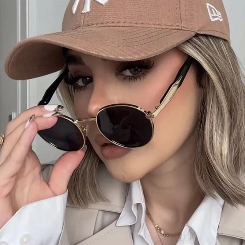 Luxury Brand Sunglasses for Men Women Unisex Fashion Oval Round Stylish Eyewear Shades Sun Glasses