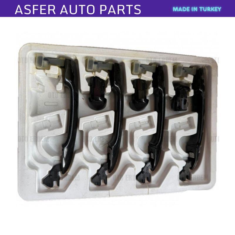 Комплект из 4 штук ручек открывания наружной двери для Renault Megane Mk2 2002-2008 OEM 7701474436