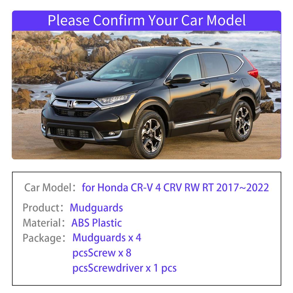 4 шт. для Honda CR-V 5 CRV RW RT 2017~2025 2018 2019 брызговики расширители крыльев брызговик спойлер автомобильные аксессуары
