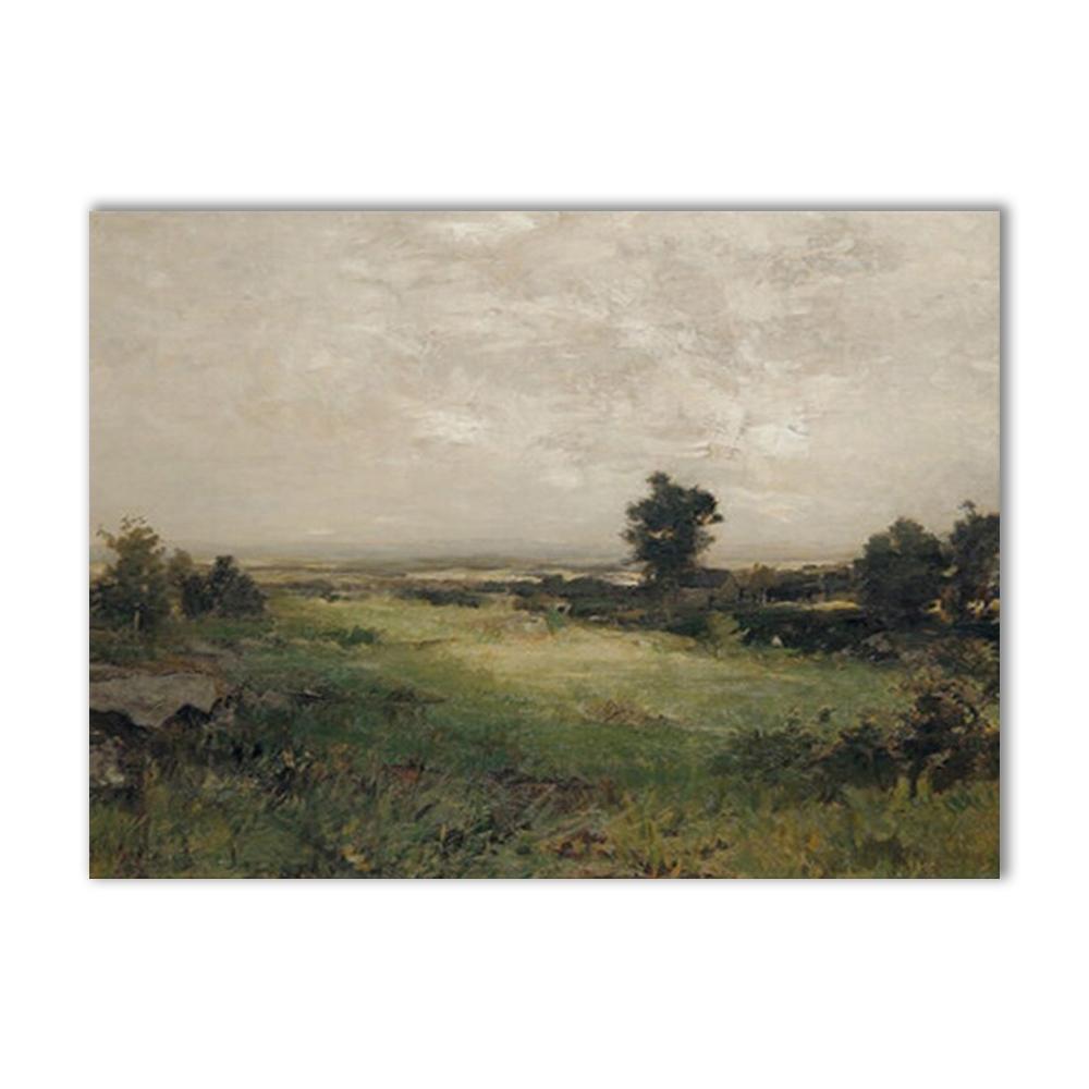 Винтажная галерея, настенный плакат с принтом, декор для комнаты, скандинавский французский деревенский пейзаж, холст, картины для гостиной, украшение для дома