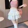 Women's Slim-Fit White Knitted Fishtail Skirt - Fall/Winter 2025 Collection