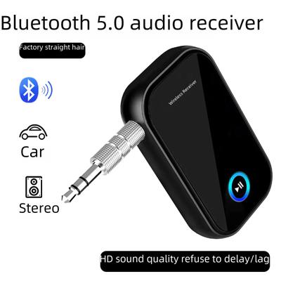 Автомобильный Bluetooth 5.0 аудиоресивер: Адаптер AUX 3,5 мм для звонков