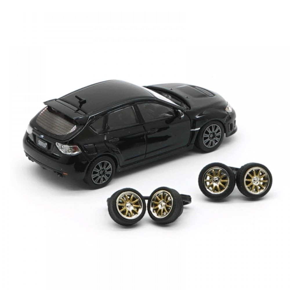 BM Creations Subaru 2009 Impreza WRX Черный Правый руль Масштабная модель 1/64 64B0112