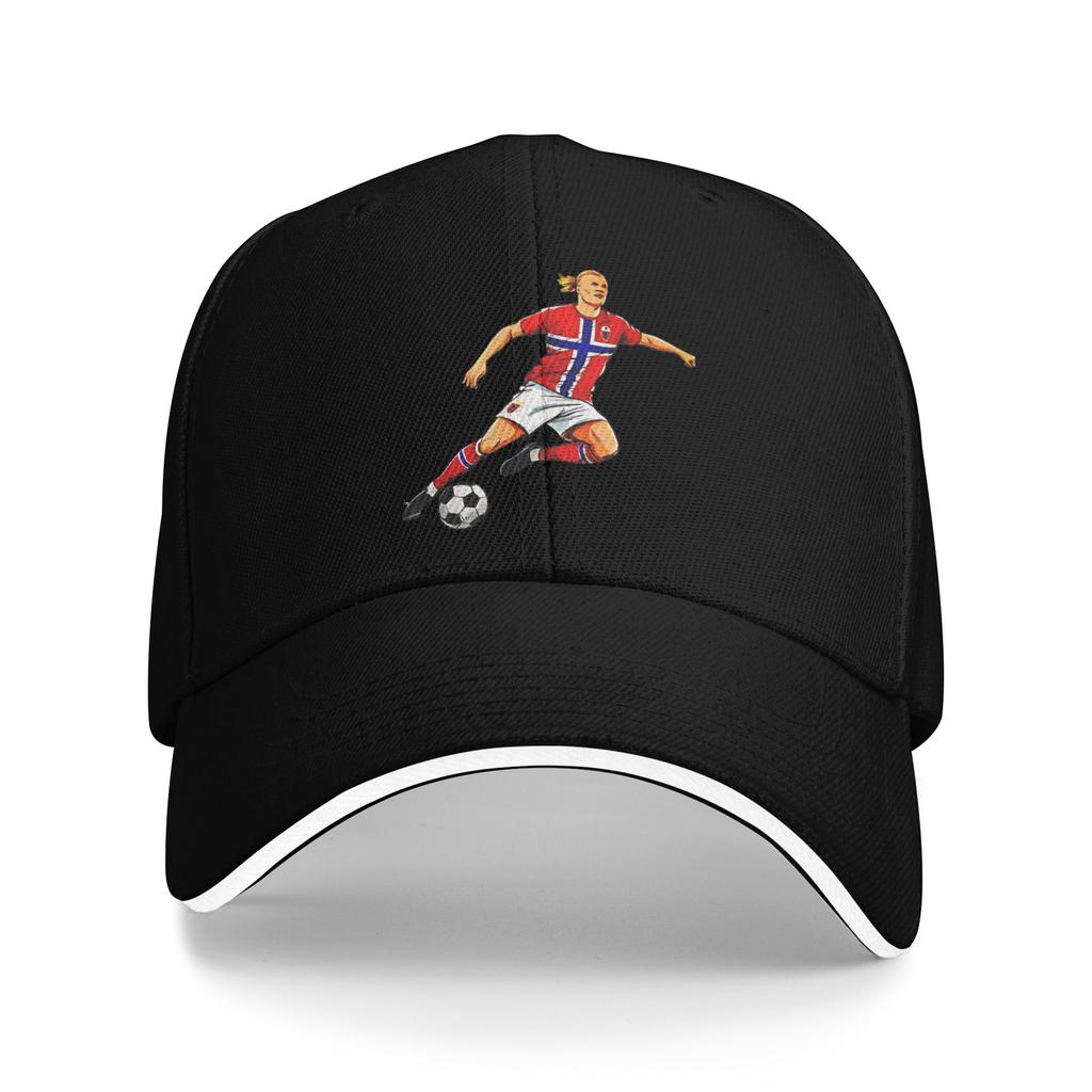 Haalands Number Norway Soccer Baseball Cap Fashion Sandwich Hats Unisex Adjustable Sun Hat Outdoor