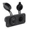12V-24V USB TYPE-C Dual Charger Car Truck Cigarette Lighter Socket Plug Panel