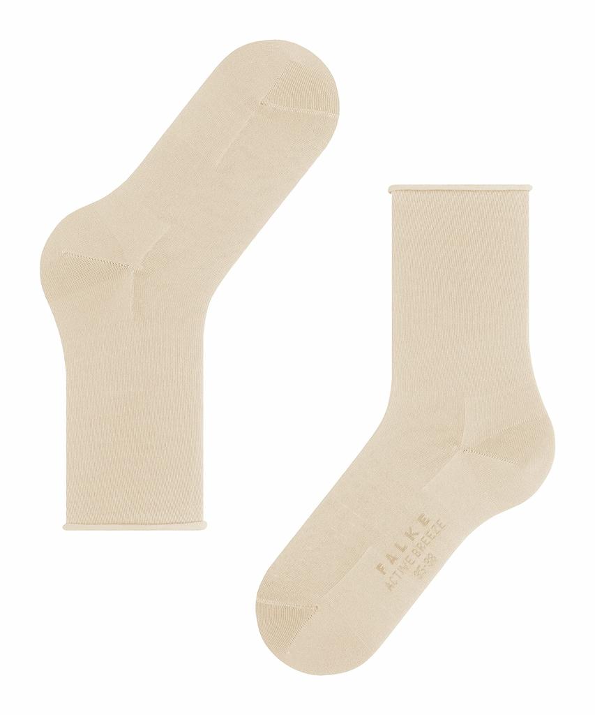 [FALKE] Женские носки из лиоцелла с подгибом, экологичные, 46189 Active Breeze Socks, Размеры 35-38, 4011 CREAM [Авторизованный дилер]