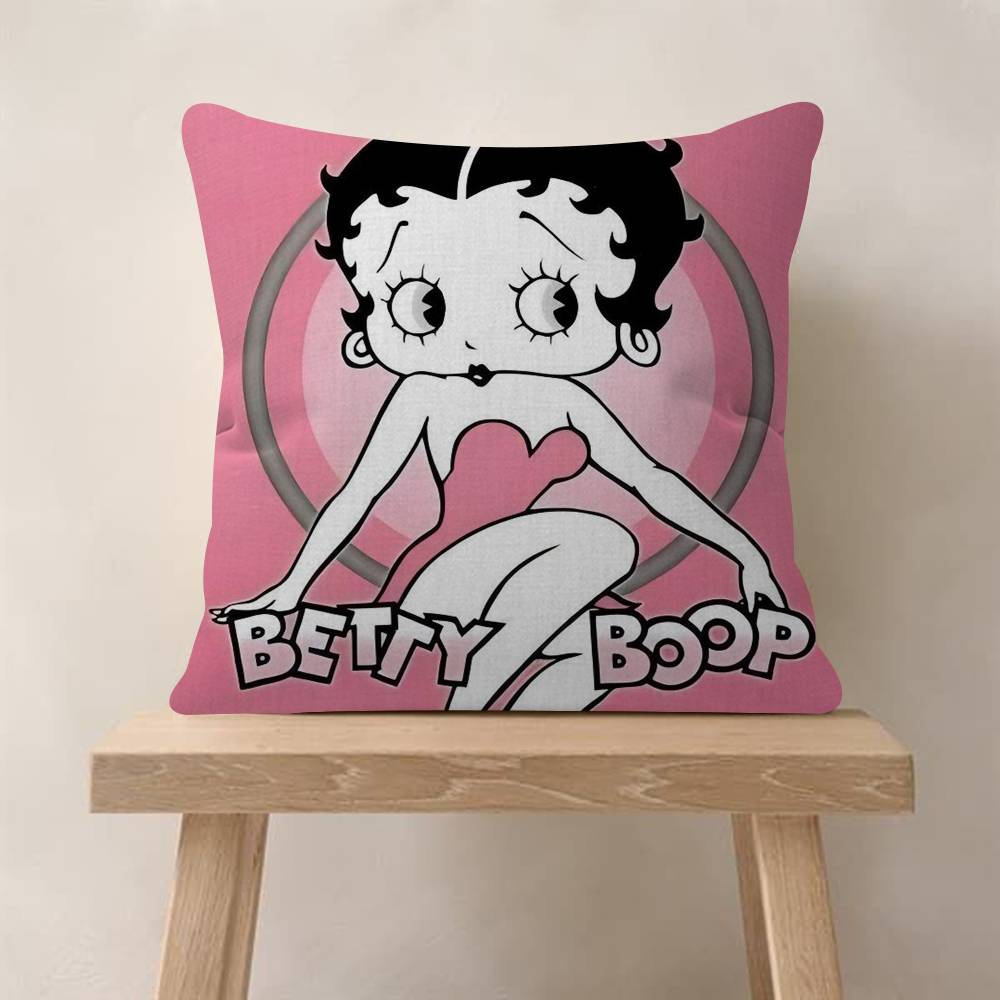 Pretty Cartoon BBetty Bboop Pillow Gift Home Office Decoration Bedroom Sofa Car Cushion Cover Case 45x45