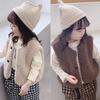 Winter Girl Lamb Wool Thickened Warm Vest Vest