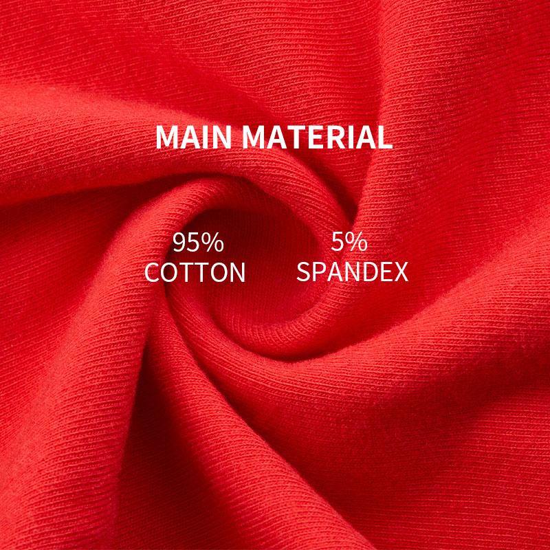 MiiOW, комплект из 5 шт., носки-боксеры из органического хлопка, мужское нижнее белье, боксеры, дышащие мужские трусы, шорты-боксеры, новогодние красные трусы