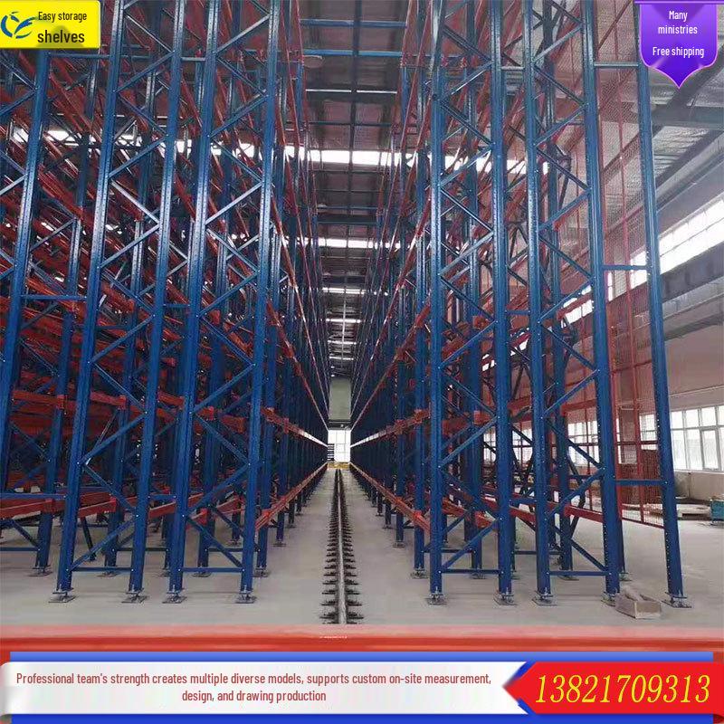 Heavy Duty Wood Panel Forklift Placement Racking - Thickened Load Bearing Warehouse Pallet Beam.