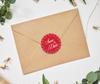 Darling Souvenir DIY Round 45 шт. Черный горошек Save The Date Wedding Stickers-1.6