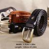 Leather Gold Pin Buckle Trousers Vintage Belts Waistband Jeans Strap Braided Belt