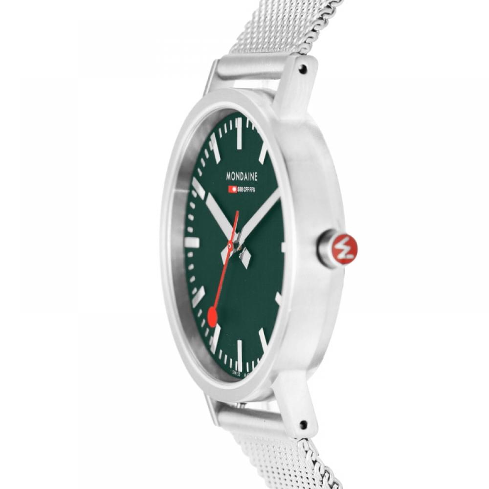 Mondaine A660.30314.60sbj Классические лесные зеленые часы Public Metal