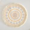 Romantic Bohemian Placemats Round Coaster Cotton Pad Heat Insulation Mat  Wedding Table Decor