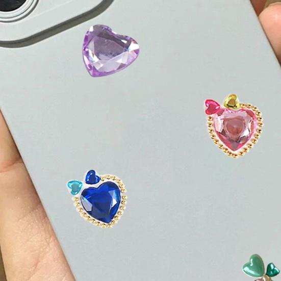 Acrylic Gem Face Stickers for Kids Colorful Rhinestone Self-Adhesive Gems for Girls Stage Performance