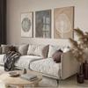 A Set of Three Pieces Featuring Nordic-Style Tree Ring And Stump Artwork, Vintage Abstract Art Posters Printed on Canvas, Modern