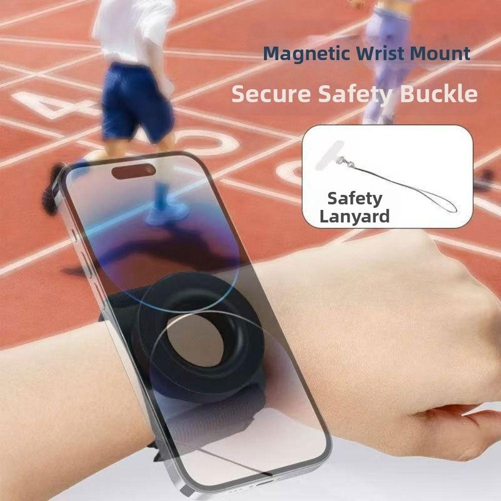 Portable Wrist Phone Stand 360° Rotatable Cell Phone Arm Wrist Band New Running Phone Holder Gym