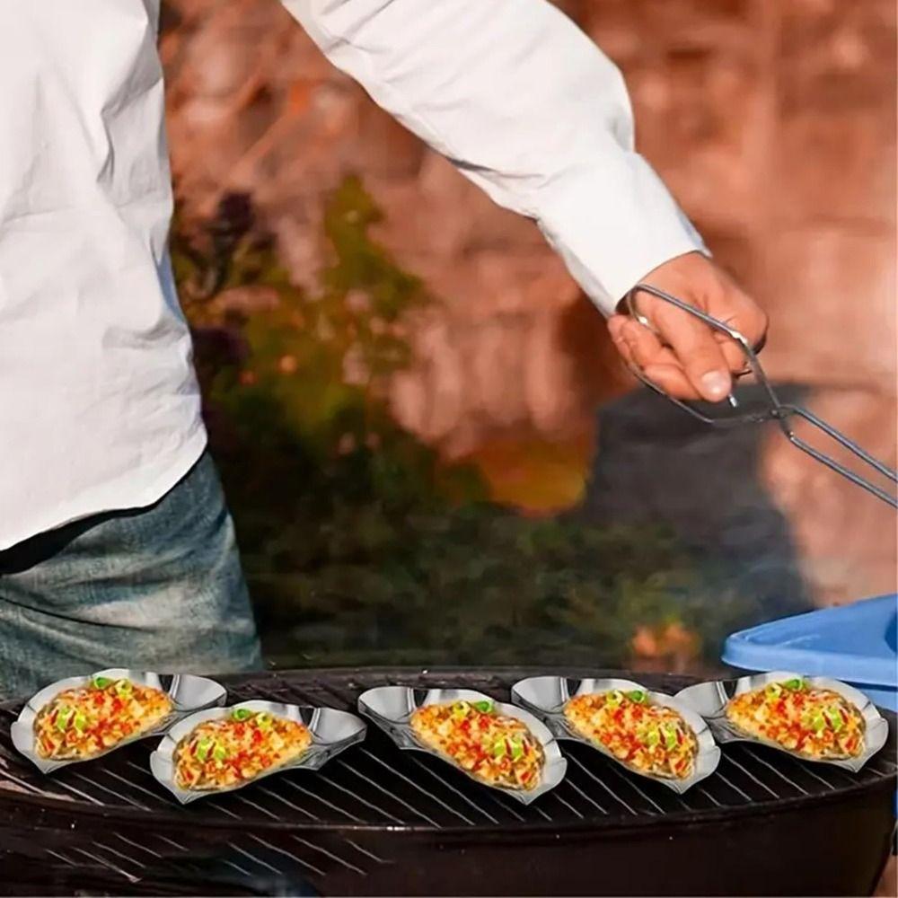 2 шт. многоразовых сковородок для устриц, подносы для приправ, все виды ракушек