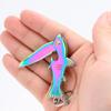Stainless Steel Fruit Cutter Safe Pocket Cutter Durable Portable Folding Cutter Keychain  Travel