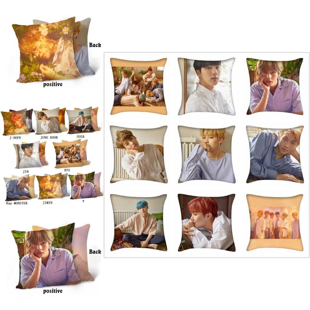Подушка Kpop Чехол Bangtan Boys Двусторонний Love Yourself Чехол Подушка Развлечения Памятные Вещи