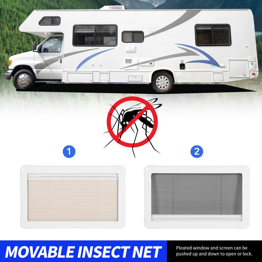 28x16inch RV Windows Interior Shade Blinds Screen UV for Camper Van Motorhome Window RV Interior Screen