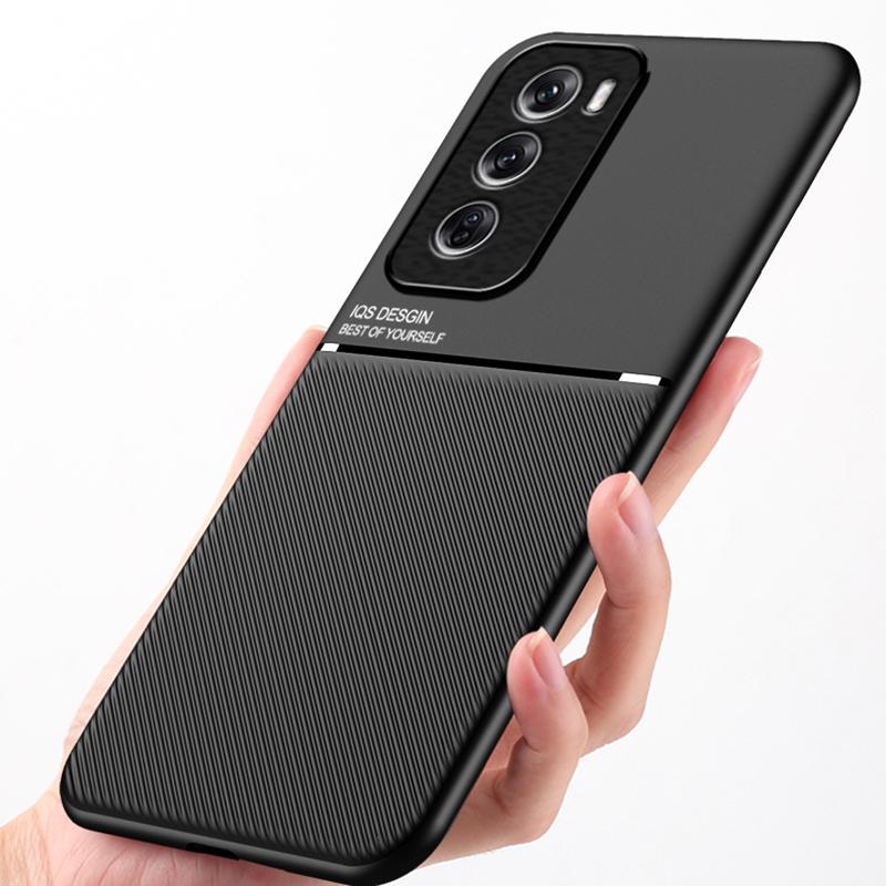 Текстурированный магнитный чехол для телефона OPPO Reno 12 12 Pro с полной защитой четырех углов, противоударный и устойчивый к падениям