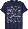 Ocean Wildlife Tattoo Sea Animals 80s 90s Retro Vintage T-Shirt