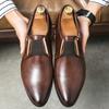 Новые дизайнерские британские туфли-лоферы мокасины с острым носком черного и коричневого цвета, обувь для свадьбы, выпускного вечера, вечеринки встречи выпускников, zapatos hombre