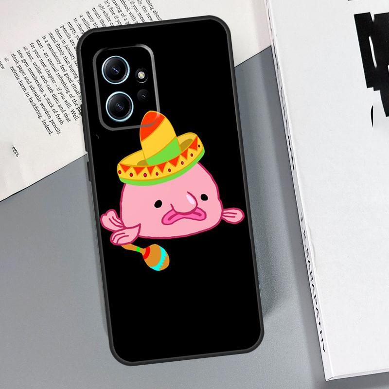 Cartoon Blobfish Case For Xiaomi Redmi Note 14 10 11 12 13 15 Pro Plus Cover For Redmi 15 15C 14C 12C 10C 13C