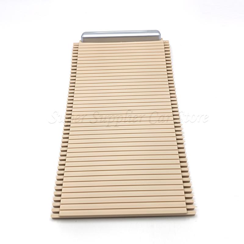 For Volvo XC60 2009-2017 S60 S60L 2011- Center Console Sliding Shutters Cup Holder Cover Roller Blind Black / Beige 39868873