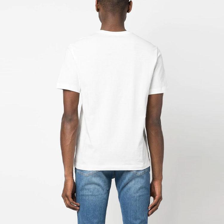 Emporio Armani SS23 Серия EA7 Принт с логотипом-буквами Футболка с круглым вырезом с коротким рукавом Мужские Топы Белый 3R1T6U-1JQ4Z-0101