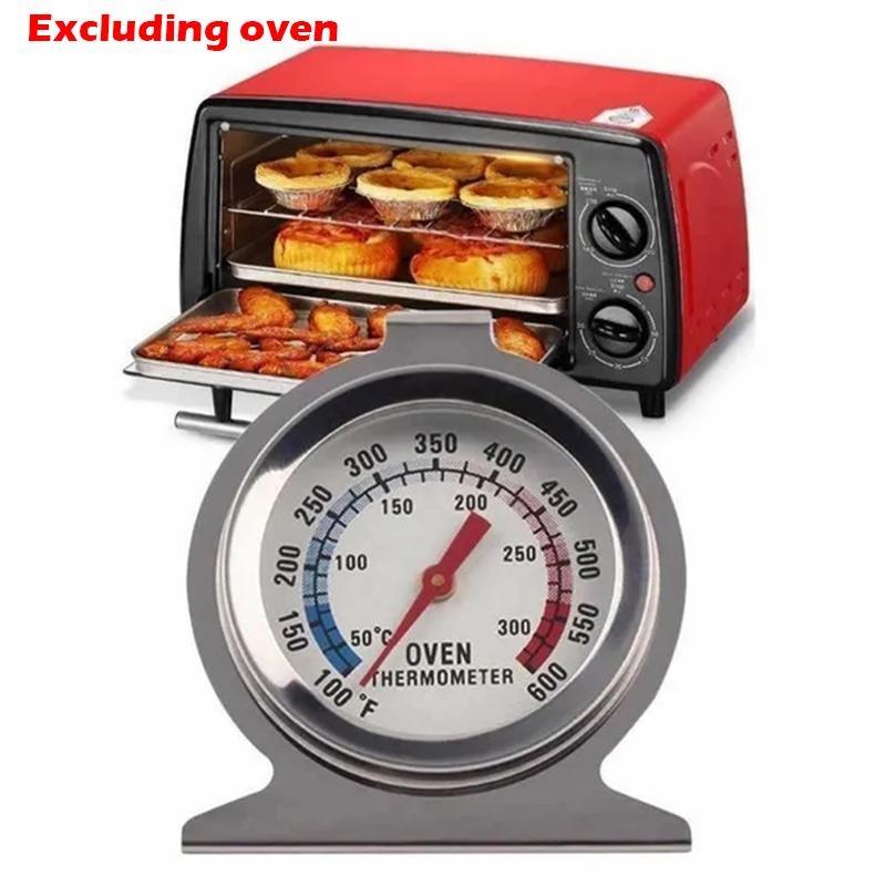1 шт. термометр для духовки, термометр для духовки из нержавеющей стали, базовый тип, кухонная кулинария для выпечки барбекю, 50-300 °C/100-600 °F