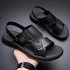 Hiking Genuine Leather Outdoor Indoor with Platform Trekking Height Ankle Wrap Slippers Beach Male Shoe Men's Sandal Big Size 47