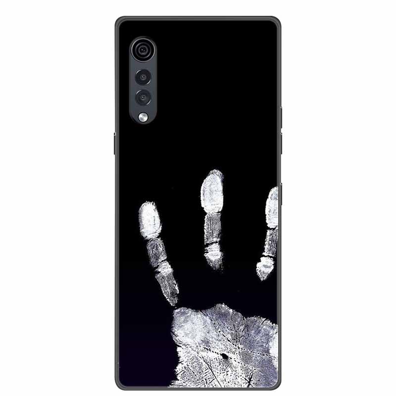 Для телефона LG Velvet Роскошный Чехол Черный Мягкий Силикон ТПУ Задняя Крышка для LGVelvet 5G Funda LMG910EMW Защитный Колпачок Capa Мультяшный Coque
