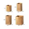 1/4pcs Kraft Paper Bag Reusable Grocery Bags For Fruits  Washable Paper Storage Bags Vegetable Plants Flowers Bread Packing