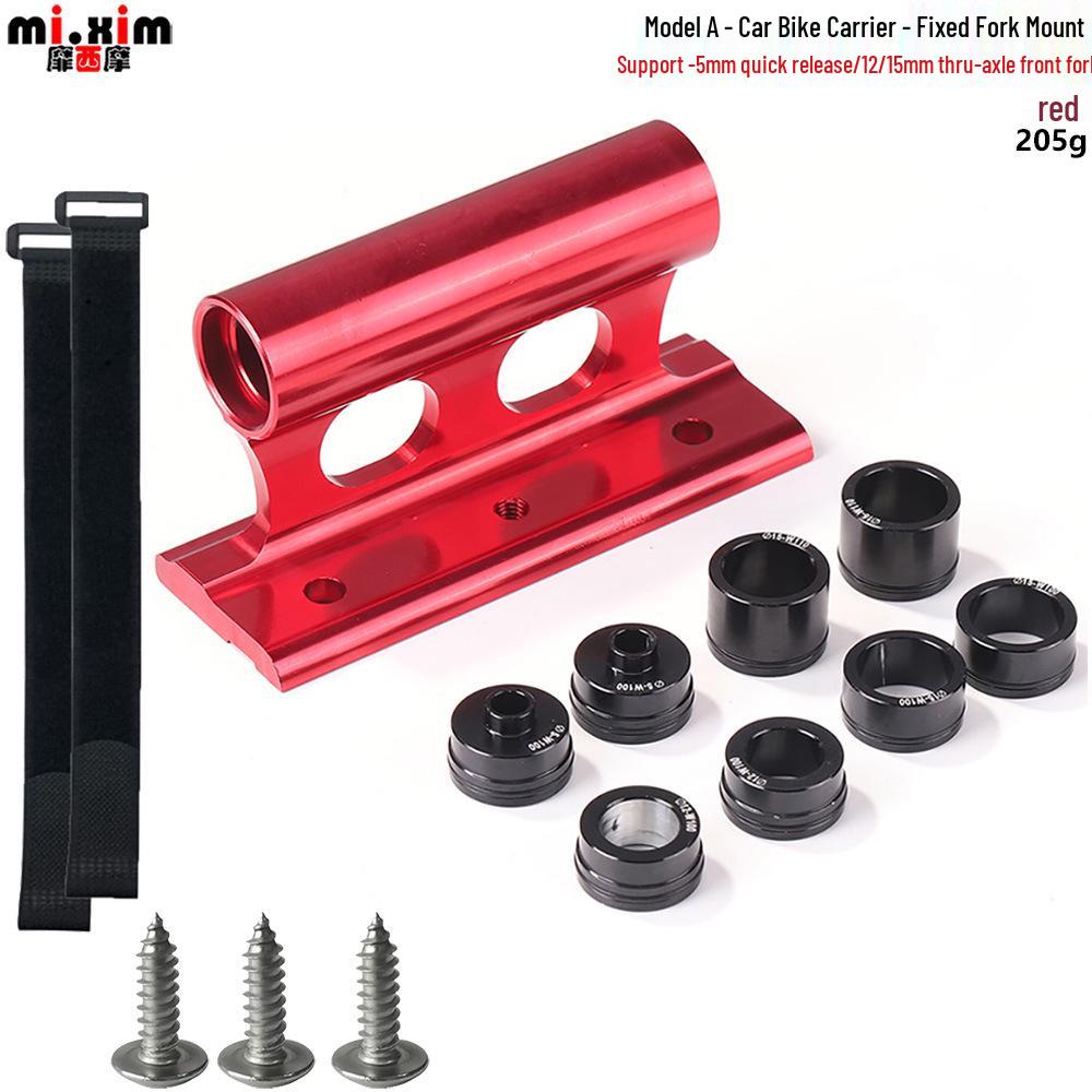 Car Roof Rack - Fixed Fork Quick Release Thru-Axle Bike Carrier