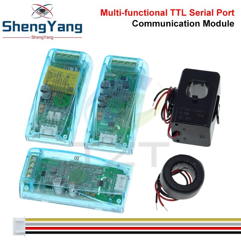 PZEM-004T 0-100A 80-260V AC Цифровой многофункциональный измеритель Ватт Мощность Вольт Ампер Ток Тестовый модуль для TTL COM2\COM3\COM4